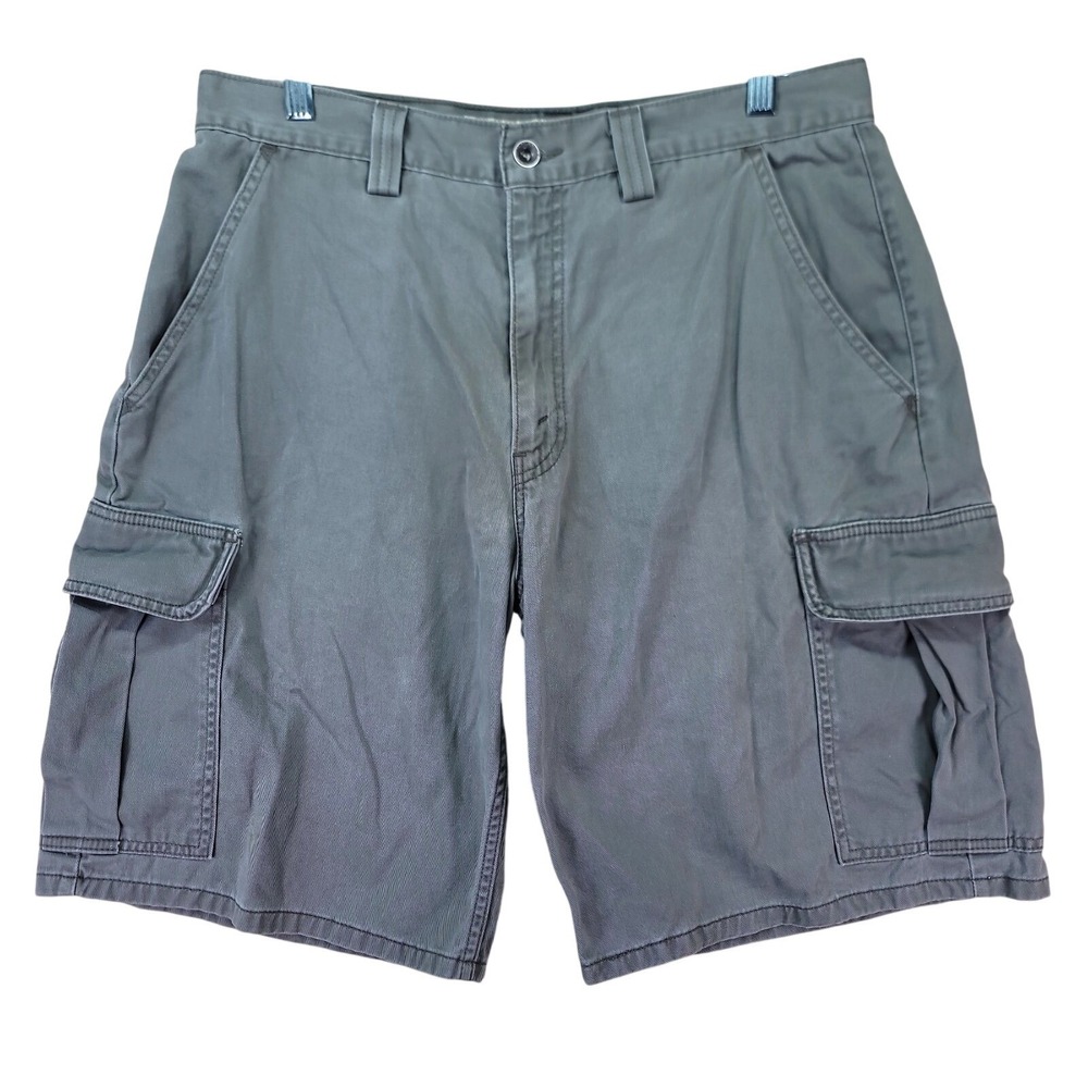 Vtg Levis SilverTab Khakis Cargo Shorts Mens 33 Baggy 90s Utility Pockets‎ Y2K
